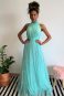 Vestido de tule tiffany frente única