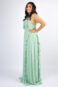 Vestido Detalhes Babados Crepe de Seda