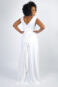 Vestido easy fit branco com alça larga