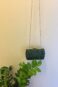 Clutch tecido verde esmeralda