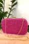 Clutch pink corda trançada