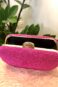 Clutch pink corda trançada