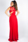 Vestido longo detalhe várias tiras