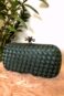 Clutch verde oliva de cetim