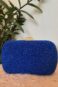 Clutch azul corda trançada